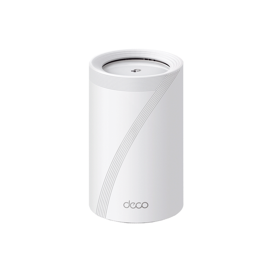 DECO-BE65 - Router Inalámbrico MESH Interior para Hogar / Triple Banda Wi-Fi 7 BE9300 Mbps / 2 Puerto 2.5 Gigabit WAN/LAN / 4 Antenas Internas / Operación Multi-Link MLO / Administración Mediante la App Deco (iOS, Android) / HomeShield