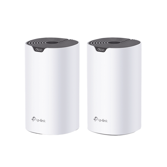 DECOS7-2PACK - Kit 2 Routers Inalámbricos MESH Interior para Hogar / Doble Banda Wi-Fi 5 AC1900 Mbps / 3 Puerto Gigabit WAN/LAN / 3 Antenas Internas / Administración Mediante la App Deco (iOS, Android)