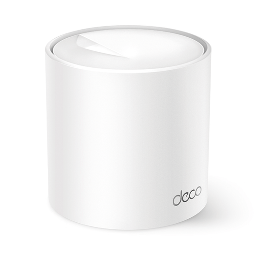 DECOX10 - Routers Inalámbrico MESH Interior para Hogar / Doble Banda Wi-Fi 6 AX1500 Mbps / 2 Puerto Gigabit WAN/LAN / 2 Antenas Internas / Administración Mediante la App Deco (iOS, Android) / Protección HomeShield