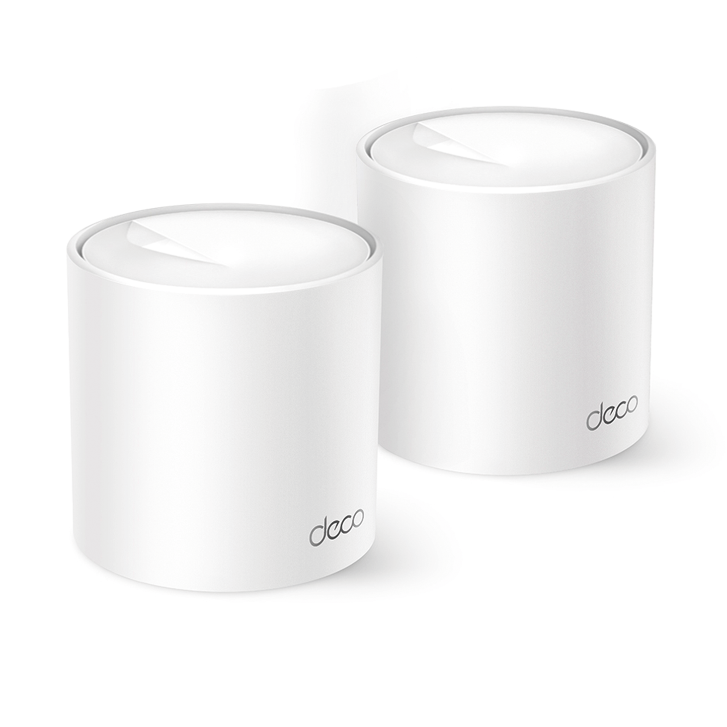 DECOX10-2PACK - Kit 2 Routers Inalámbricos MESH Interior para Hogar / Doble Banda Wi-Fi 6 AX1500 Mbps / 2 Puerto Gigabit WAN/LAN / 2 Antenas Internas / Administración Mediante la App Deco (iOS, Android) / Protección HomeShield