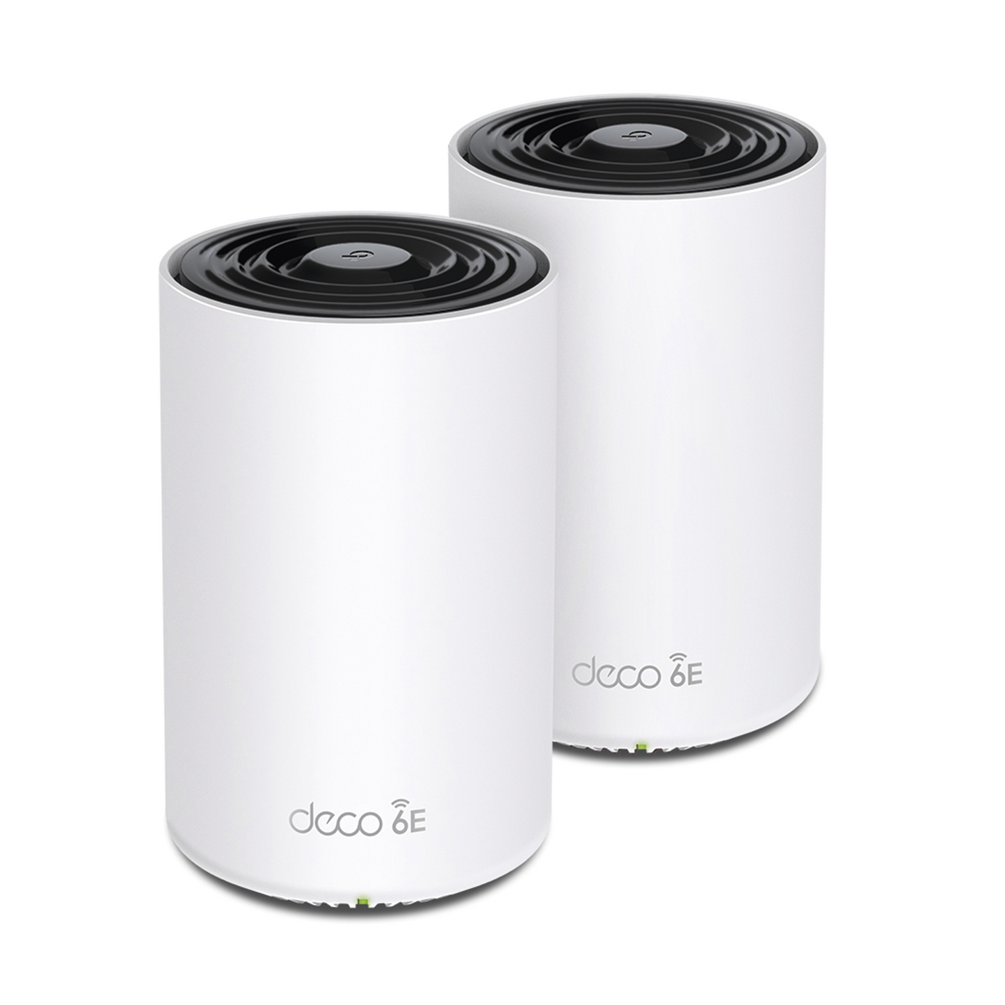 DECOXE75-2PACK - Kit 2 Routers Inalámbricos MESH Interior para Hogar / Doble Banda Wi-Fi 6E AX5400 Mbps / 3 Puerto Gigabit WAN/LAN / 4 Antenas Internas / Administración Mediante la App Deco (iOS, Android) / Protección HomeShield