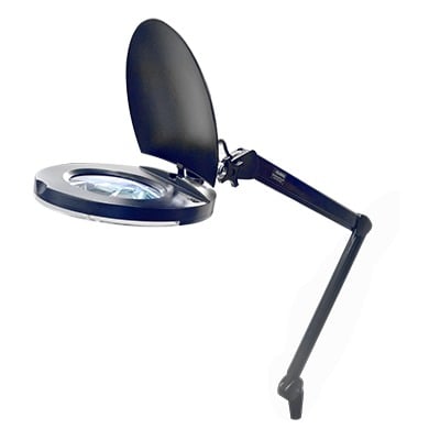 DESK-LAMP Lampara de LED para Escritorio con Lupa de 5 Pulgadas de Diámetro, 5 Dioptrias, 2.25X.