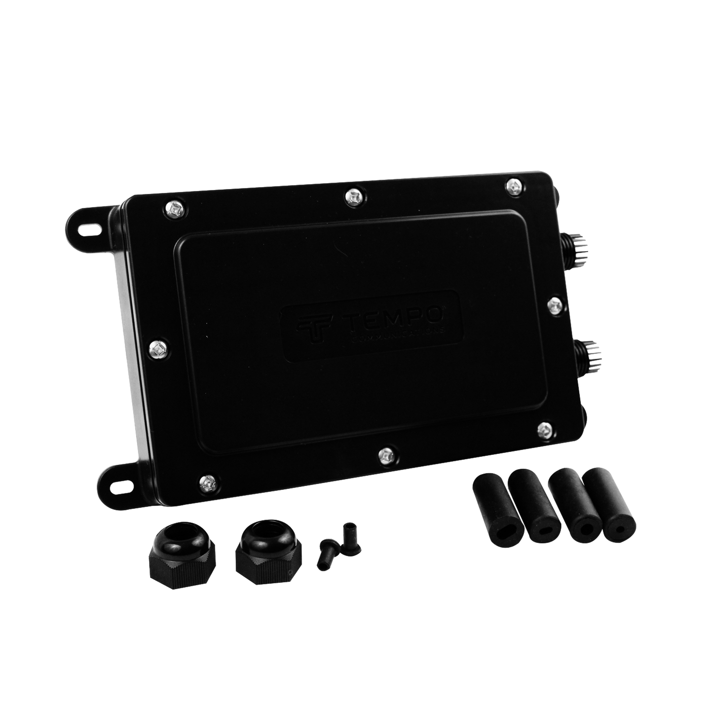 DFE101 Cierre de Empalme Interior/Exterior para 12 fusiones, IP68, 2 puertos laterales