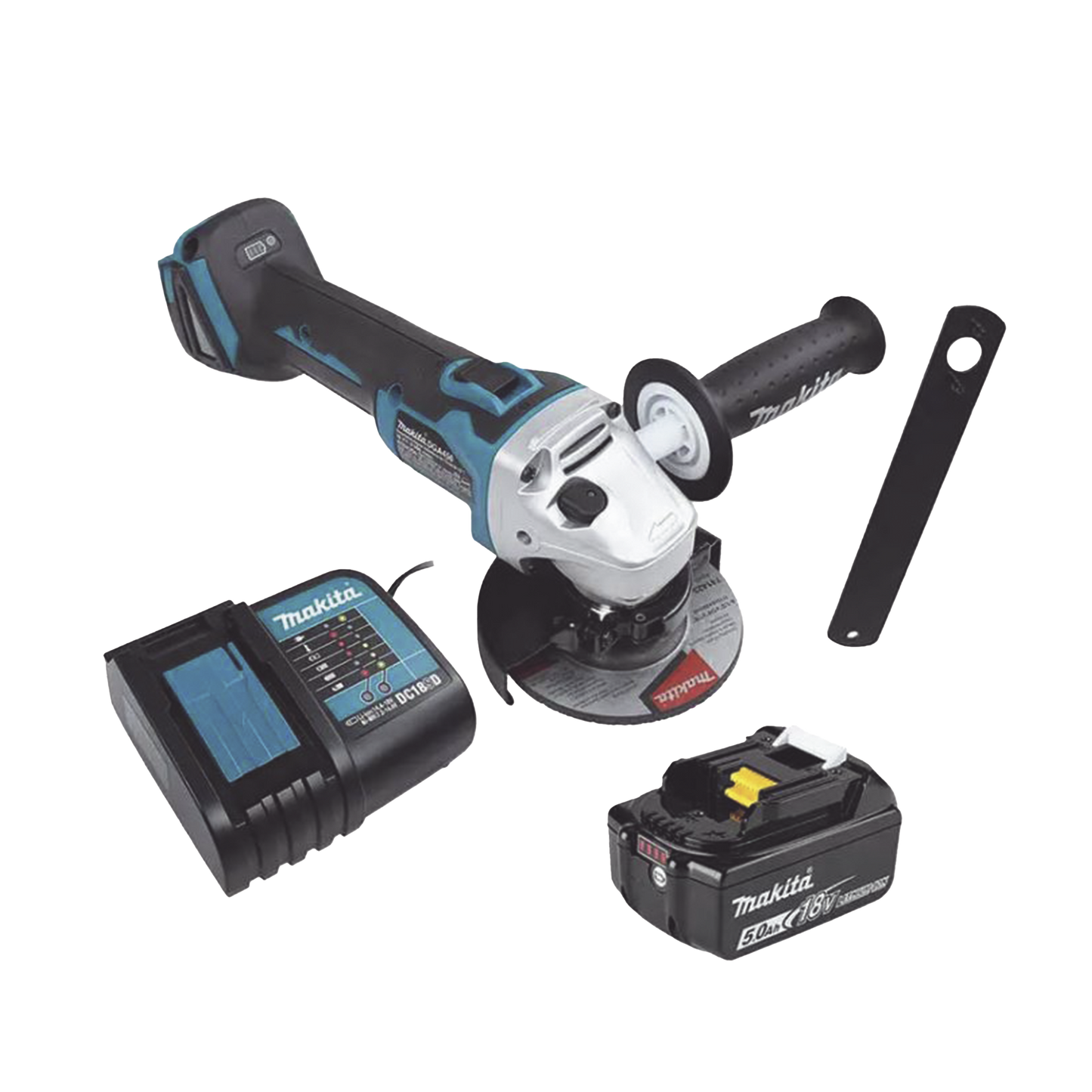 DGA456STX2 - Mini esmeril Inalámbrico de 4-1/2 " 8.500 rpm, Incluye 1 bat. li-ion 18v/5.0 a.h y Cargador