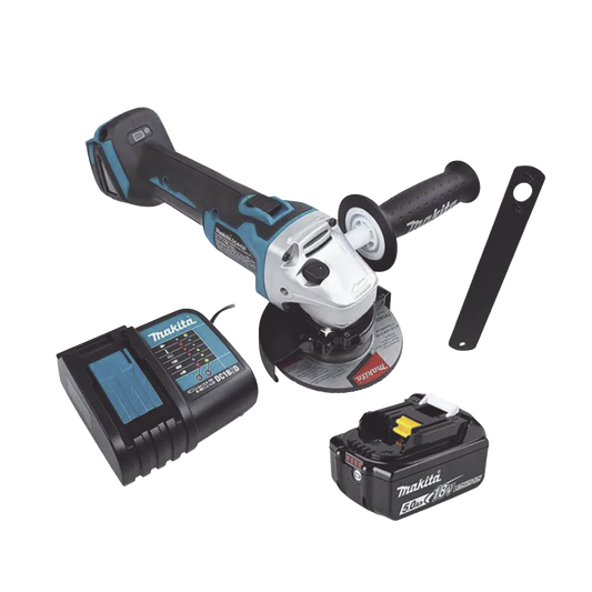 DGA456STX2 - Mini esmeril Inalámbrico de 4-1/2 " 8.500 rpm, Incluye 1 bat. li-ion 18v/5.0 a.h y Cargador