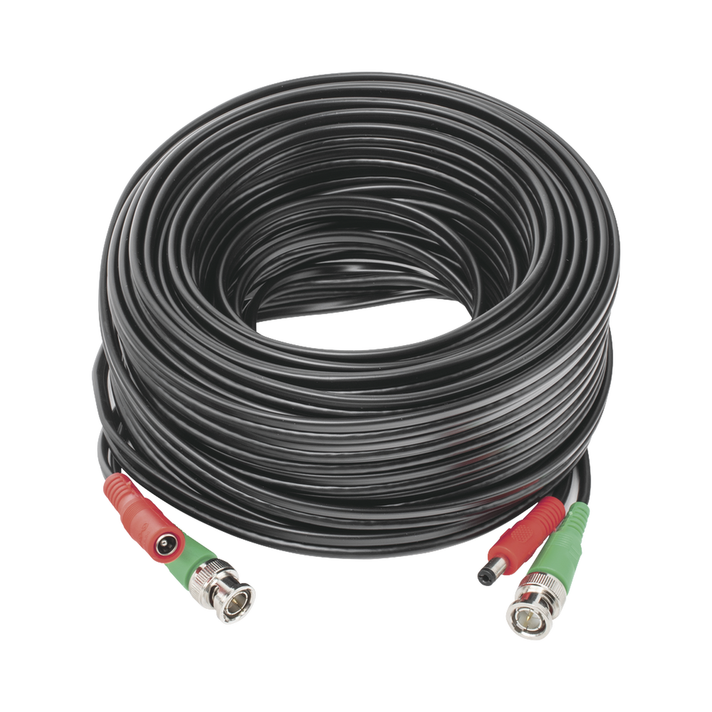 DIY-20M-4K - Cable Coaxial (BNC RG59) + Alimentaci�n / SIAMES / 20 Metros (65.62 Pies) / Aleaci�n Cobre + Aluminio CCA / Para C�maras 4K / Uso Interior y Exterior