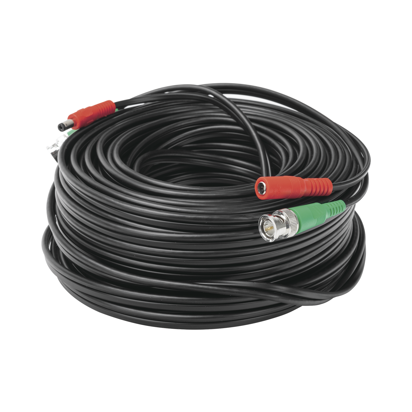 DIY-30M-HD Cable coaxial ( BNC RG59 ) + Alimentación / SIAMÉS / 30 Metros / 100 % COBRE / Para Cámaras 4K  / Uso interior y exterior