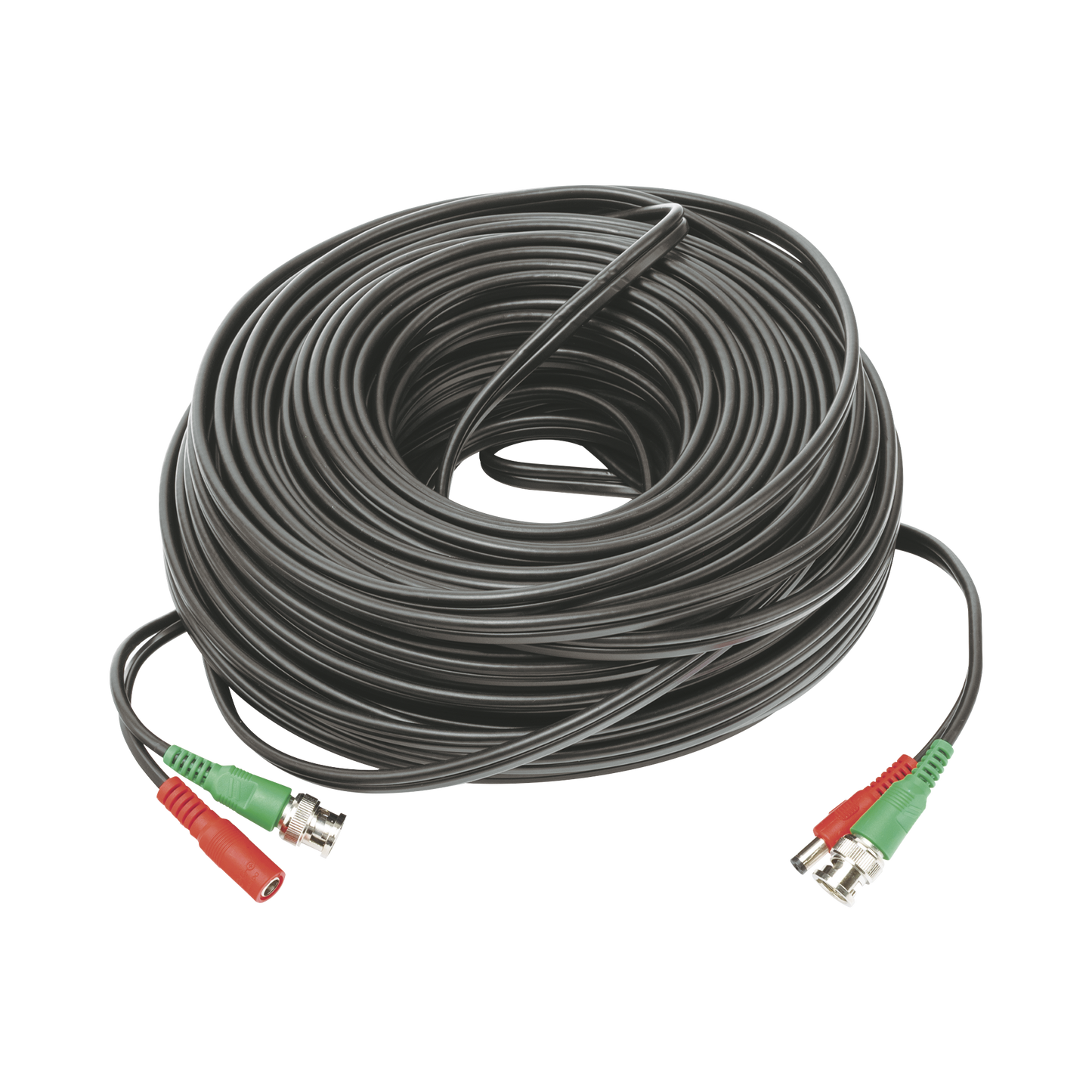 DIY-50M-HD Cable coaxial ( BNC RG59 ) + Alimentación / SIAMÉS / 50 Metros / 100 % COBRE / Para Cámaras 4K  / Uso interior y exterior