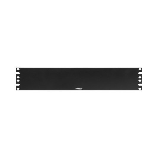 DPFP2 Tapa Ciega Para Rack Estándar de 19in, Plano, de Acero, 2UR, Color Negro