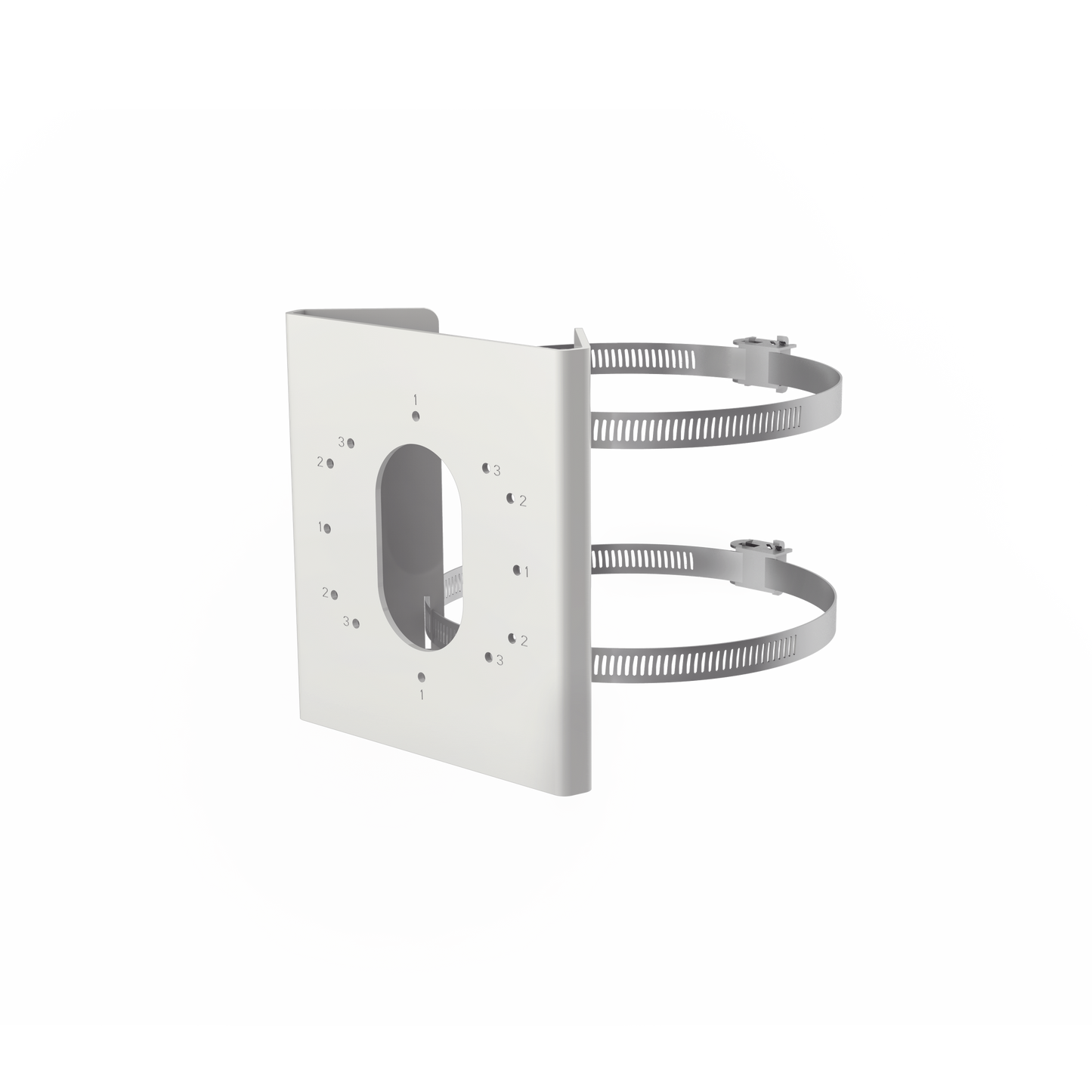 DS-1275ZJ-S-SUS Montaje de Poste para Cámaras DS-2CD26 / DS-2CD3656G2T-IZS(C) / Acero Inoxidable