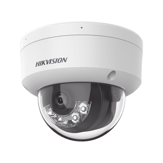 DS-2CD1163G2-LIU [Dual Light] Domo IP 6 Megapixel / Lente 2.8 mm / 30 mts IR + 30 mts Luz Blanca / Micrófono Integrado / ACUSENSE Lite / Exterior IP67 / H.265 / PoE / ONVIF