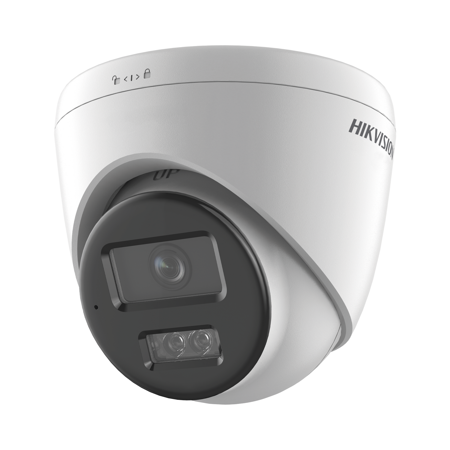 DS-2CD1383G2-LIU(F) [Dual Light] Turret IP 8 Megapixel (4K) / Lente 2.8 mm / 30 mts IR + 30 mts Luz Blanca / Micrófono Integrado / ACUSENSE Lite / Exterior IP67 / H.265 / PoE / ONVIF / Micro SD