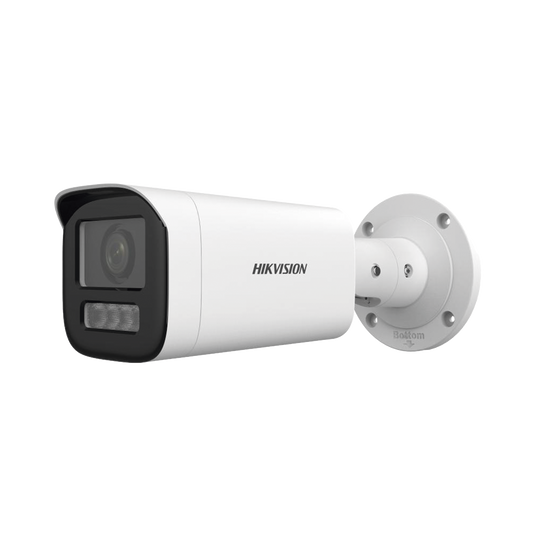DS-2CD1643G2-LIZSU Bala IP 4 Megapíxel / Lente Motorizado 2.8 a 12 mm / Dual Light (50 mts IR + 50 mts Luz Blanca) / ACUSENSE Lite / Microfono Integrado / Exterior IP67 / WDR 120 dB / PoE / ONVIF / Micro SD