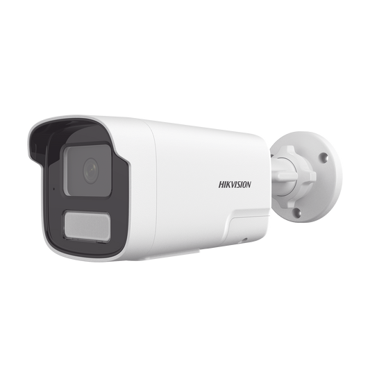 DS-2CD1T43G2-LIUF/SL [PROTECCIÓN ACTIVA] Bala IP 4 Megapíxel / ACUSENSE Lite (Detección de Humanos y Vehiculos) / Lente 4 mm / Audio de Dos Vías /  Luz Intermitente y Alerta de Audio / 50 Mts IR EXIR 2.0 / Exterior IP67 / WDR 120 dB / PoE / ONVIF