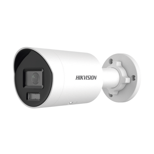 DS-2CD2047G2H-LIU [Dual Light + ColorVu] Bala IP 4 Megapixel / Lente 2.8 mm / 40 mts IR + 40 mts Luz Blanca /  Microfono Integrado / Exterior IP67 /   WDR 130 dB / Videoanaliticos (Filtro de Falsas Alarmas) / Captura Facial /  PoE / ACUSEARCH