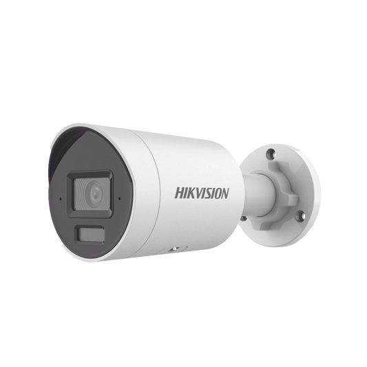 DS-2CD2083G2-LI2U [Dual Light + 2 Micrófonos Integrados] Bala IP 8 Megapixel (4K) / Lente 2.8 mm / 40 mts Luz Blanca + 40 mts IR / ACUSENSE / Exterior IP67 / WDR 120 dB / PoE / ONVIF / Micro SD / Metal / ACUSEARCH