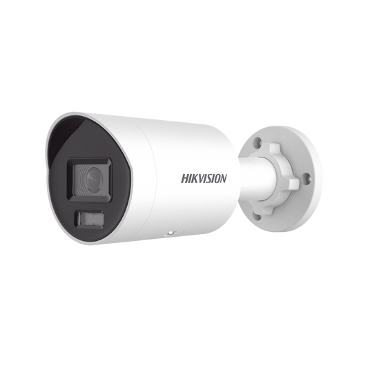 DS-2CD2087G2H-LIU [Dual Light + ColorVu] Bala IP 8 Megapixel (4K) / Lente 2.8 mm / 40 mts IR + 40 mts Luz Blanca /  Microfono Integrado / Exterior IP67 /   WDR 130 dB / ACUSENSE (Filtro de Falsas Alarmas) / Captura Facial / PoE / Metal / ACUSEARCH