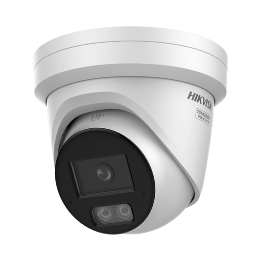 DS-2CD2387G3-LI2UY - [Dual Light + ColorVu 3.0 + HikAI] Turret IP 8 Megapixel / Lente 2.8 mm / 30 mts IR + Luz Blanca / 2 Microfonos Integrados / Exterior IP67 / WDR 130 dB / ACUSENSE 3.0 / Metal / NEMA 4X / ACUSEARCH