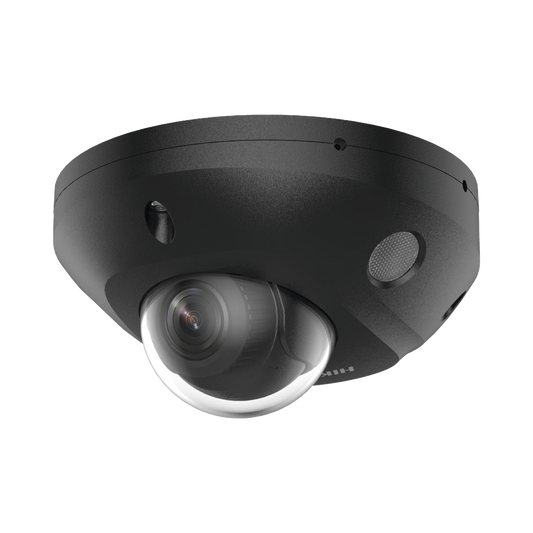DS-2CD2543G2-LIS2U(BLACK) [Dual Light + 2 Micrófonos Integrados] Mini Domo IP 4 Megapixel / Color Negro / Lente 2.8 mm / 30 mts Luz Blanca + 30 mts IR / ACUSENSE / Exterior IP67 / IK08 /  WDR 120 dB / PoE / ONVIF / Alarmas I/O / Micro SD / ACUSEARCH