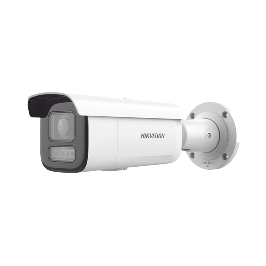 DS-2CD2663G2-LIZS2U [Dual Light + 2 Micrófonos Integrados] Bala IP 6 Megapixel / Lente Mot. 2.8 a 12 mm / 60 mts Luz Blanca + 60 mts IR / Exterior IP67 / IK10 /  WDR 120 dB / PoE+ / ACUSENSE / Alarmas I/O / Micro SD / ONVIF / Metal / ACUSEARCH