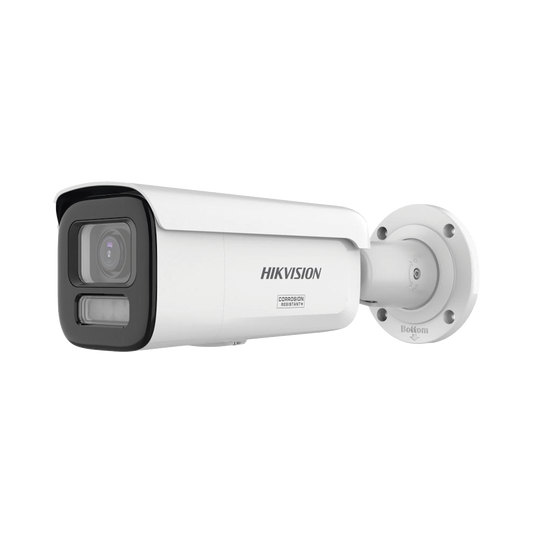 DS-2CD2667G3T-LIZSY - [Dual Light + ColorVu 3.0 + HikAI] Bala IP 6 Megapixel / Lente Mot. 2.8 a 12 mm / 60 mts IR + Luz Blanca / Exterior IP67 / WDR 130 dB / ACUSENSE 3.0 / Metal / NEMA 4X / ACUSEARCH
