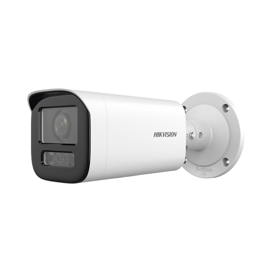 DS-2CD3641G2-LIZS - Bala IP 4 Megapíxel / Lente Motorizado 2.7 a 13.5 mm / Dual Light (50 mts IR + 50 mts Luz Blanca)   / Exterior IP67 / WDR 120 dB / PoE  / Micro SD