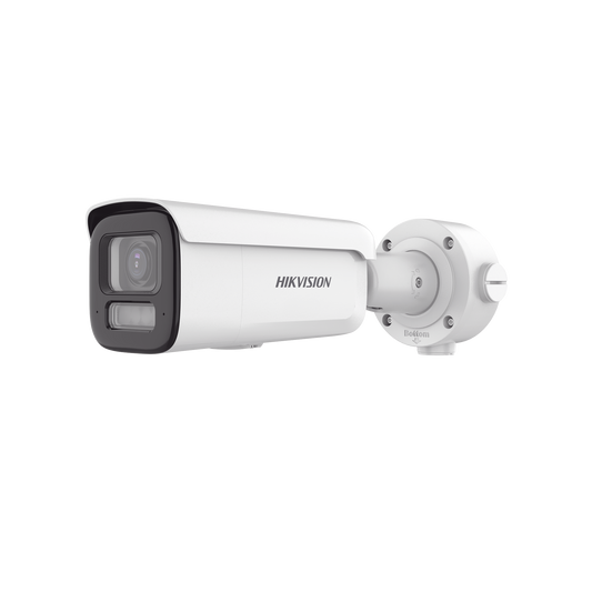 DS-2CD3687G3T-LIZSU - Bala IP 8 Megapixel / Lente Mot. 2.7 a 13.5 mm / Dual Light (60 mts IR + 60 mts Luz Blanca) / Darkfighter S / Exterior IP67  / IK10 / WDR 130 dB / 4 Analíticos: AcuSense, Deteccion Facial, Conteo de Personas por Cruce y Zona