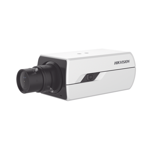 DS-2CD3843G0-AP - Camara Box IP 4 Megapixel / Serie PRO / DARKFIGHTER / PoE / 12 Vcc o 24 VCA / WDR 120 dB / ONVIF / RS-485 / BLC /  Entrada y Salida de Audio y Alarmas (No Incluye Lente) / Micro SD
