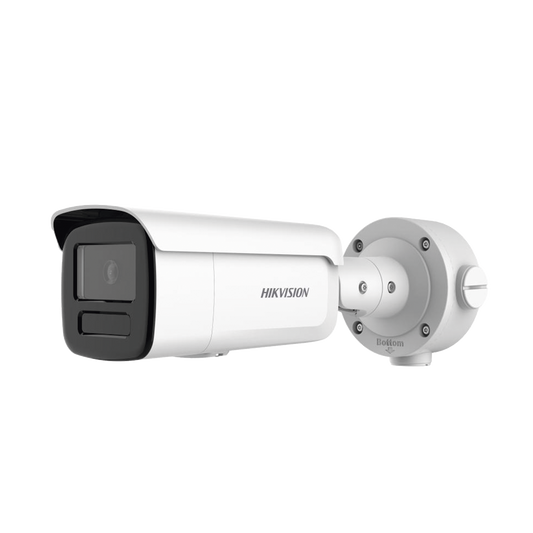 DS-2CD3T46G2-4ISY(H) Bala IP 4 Megapixel / Lente 4 mm / 90 mts IR EXIR / Anticorrosión / DARKFIGHTER / IP67 / PoE / WDR 120 dB / ONVIF / Micro SD / 4 Analíticos: AcuSense, Deteccion Facial, Conteo de Personas por Cruce y Zona