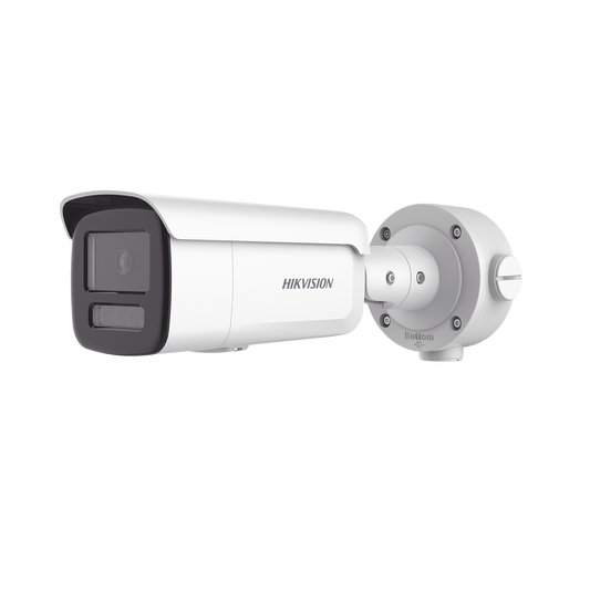 DS-2CD3T46G2H-LIS Bala IP 4 Megapixel / Lente 4 mm / Dual Light (60 mts IR + 60 mts Luz Blanca ) / Darkfighter S / Exterior IP67  / WDR 130 dB / 4 Analíticos: AcuSense, Deteccion Facial, Conteo de Personas por Cruce y Zona