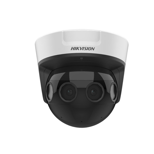 DS-2CD6944G0-IHS(C) PanoVu Series / Vista Panorámica 180° / 16 Megapixel en Total / 4 Lentes 2.8 mm (4 Lentes 4 Megapixel) / 20 mts IR / Exterior IP67 / IK10 / 12 Vcc / PoE+ / Micro SD