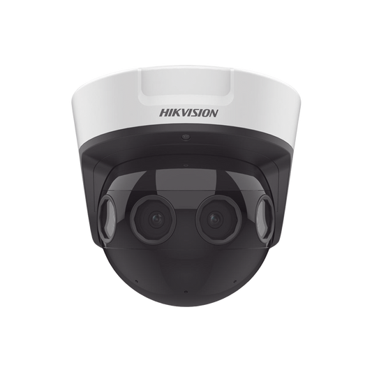 DS-2CD6984G0-IHS(D) PanoVu Series / Vista Panorámica 180° / 32 Megapixel en Total / 4 Lentes 2.8 mm (4 Lentes 8 Megapixel) / 20 mts IR / Exterior IP67 / IK10 / 12 Vcc / PoE+ / Micro SD