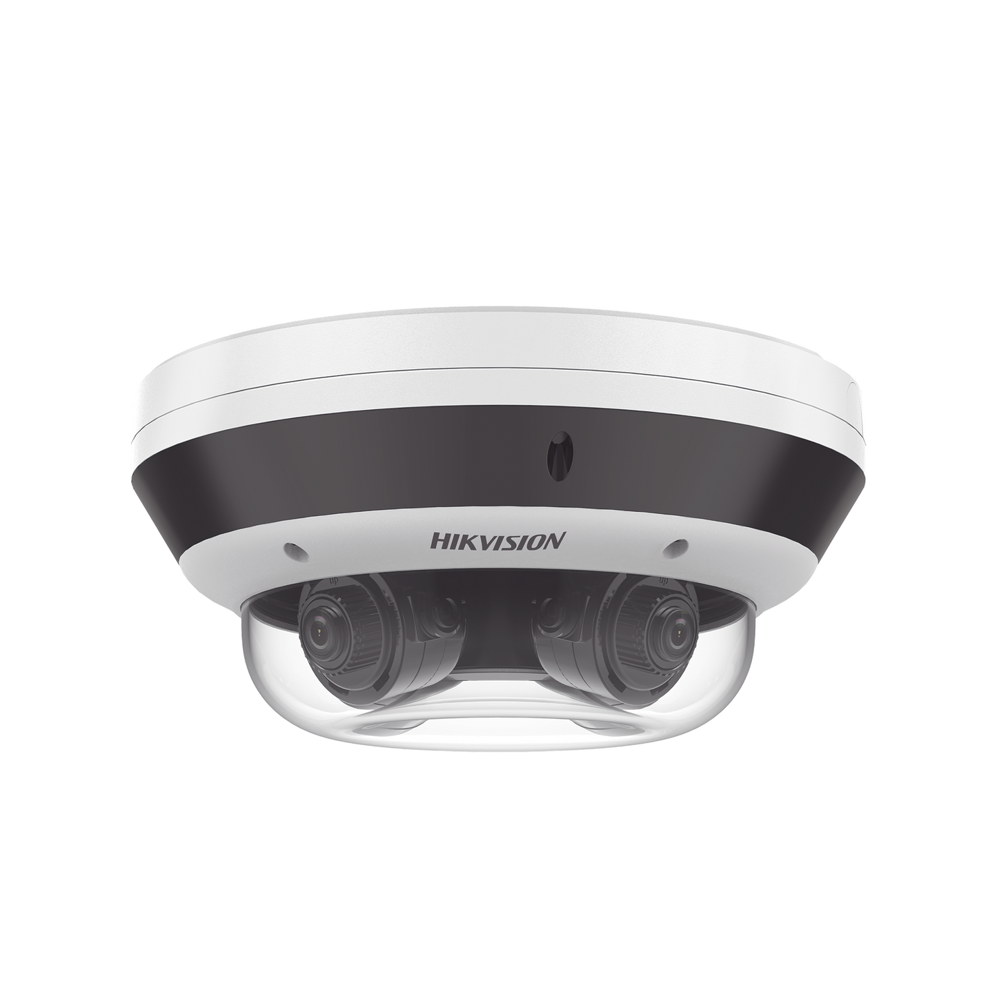 DS-2CD6D44G1-IZS PanoVu Series / Vista Panorámica 360º / 4 Lentes Mot. 2.8 a 8 mm (4 Megapixel por Lente) / 16 Megapixel en Total / WDR 120 dB / DARKFIGHTER / Exterior IP67 / IK10 / PoE+ / 30 mts IR / Micro SD