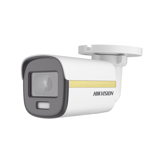 DS-2CE10UF3T-E - [ColorVu] Bala TURBOHD 4K (8 Megapixel) / Imagen a Color 24/7 / Lente 2.8 mm / METAL / Luz Blanca 20 mts / Exterior IP67 / WDR 130 dB