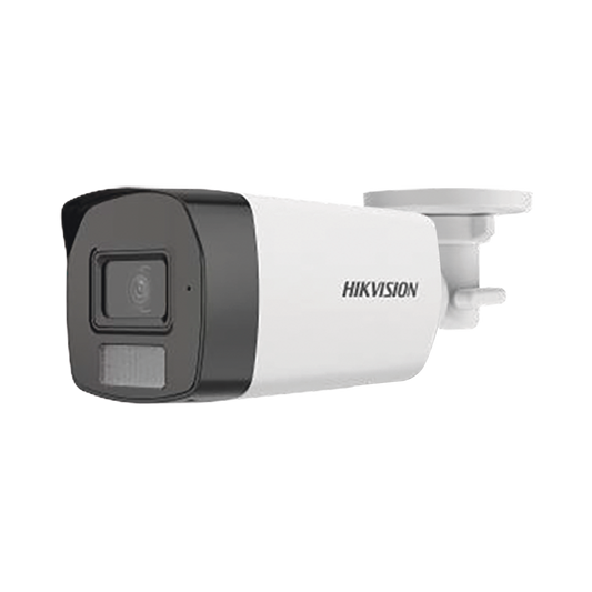 DS-2CE17K0T-LFS - [Dual Light + ColorVu] Bala TURBOHD 3K (5 Megapixel) / Lente 2.8 mm / 40 mts IR + 40 mts Luz Blanca  / Gran Angular 104.5° / Exterior IP67 / Micrófono Integrado / dWDR / 4 Tecnologías