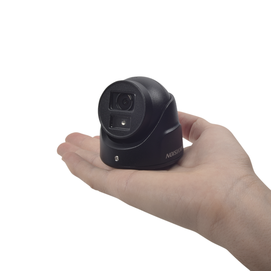 DS-2CE70D0T-ITMF Ultra Mini Turret TURBO 2 Megapixeles (1080p) / Gran Angular / Lente 2.8 mm / 20 mts IR EXIR / Exterior IP67 / 4 Tecnologías (TVI / AHD / CVBS) / dWDR / Color Negro