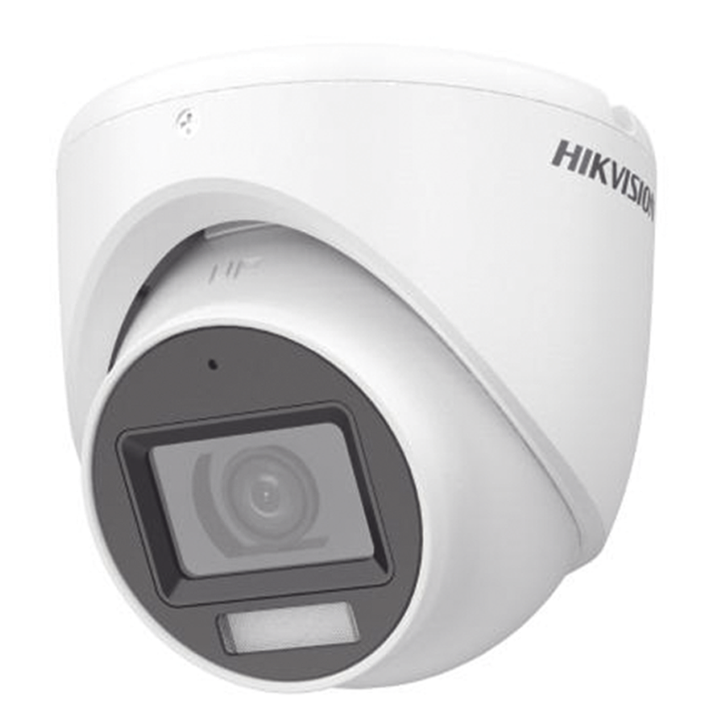 DS-2CE76D0T-LMFS - [Dual Light + ColorVu] Turret TURBOHD 2 Megapixel (1080p) / Lente 2.8 mm / 30 mts IR + 20 mts Luz Blanca / Gran Angular 101° / Exterior IP67 / Micrófono Integrado /  4 Tecnologías /  Metal