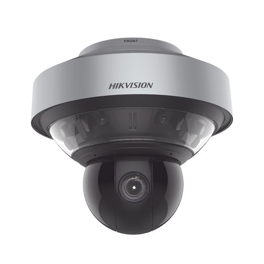 DS-2DP8A440IXG-LEF/416(F0)(B) Domo PanoVu series / Vista Panorámica 180° / 4 Lentes de 4 Megapixel + PTZ 4 Megapixel de 40X Zoom / Posicionamiento 3D / IP67 / IK10 / WDR 120 dB / EIS / Autoseguimiento / 250 mts IR / 36 VCD