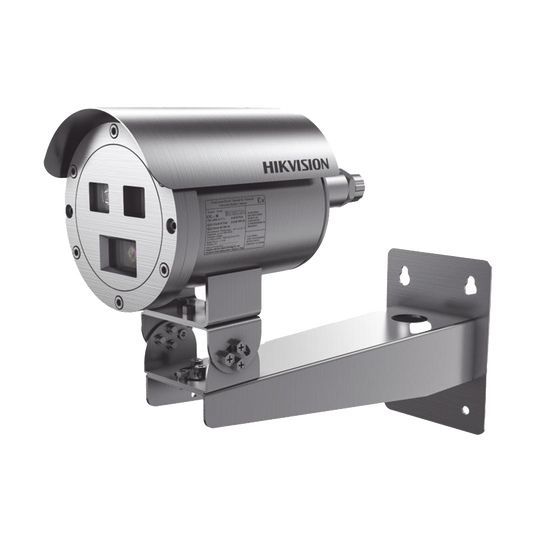 DS-2TD2528T-10/Q Bala IP Térmica Dual / Termico 9.7 mm (256 X 192) + Óptico 8 mm (4 MP) / Termométrica / Detección de Temperatura / IP68 / 30 mts IR / Antiexplosión / Anticorrosión