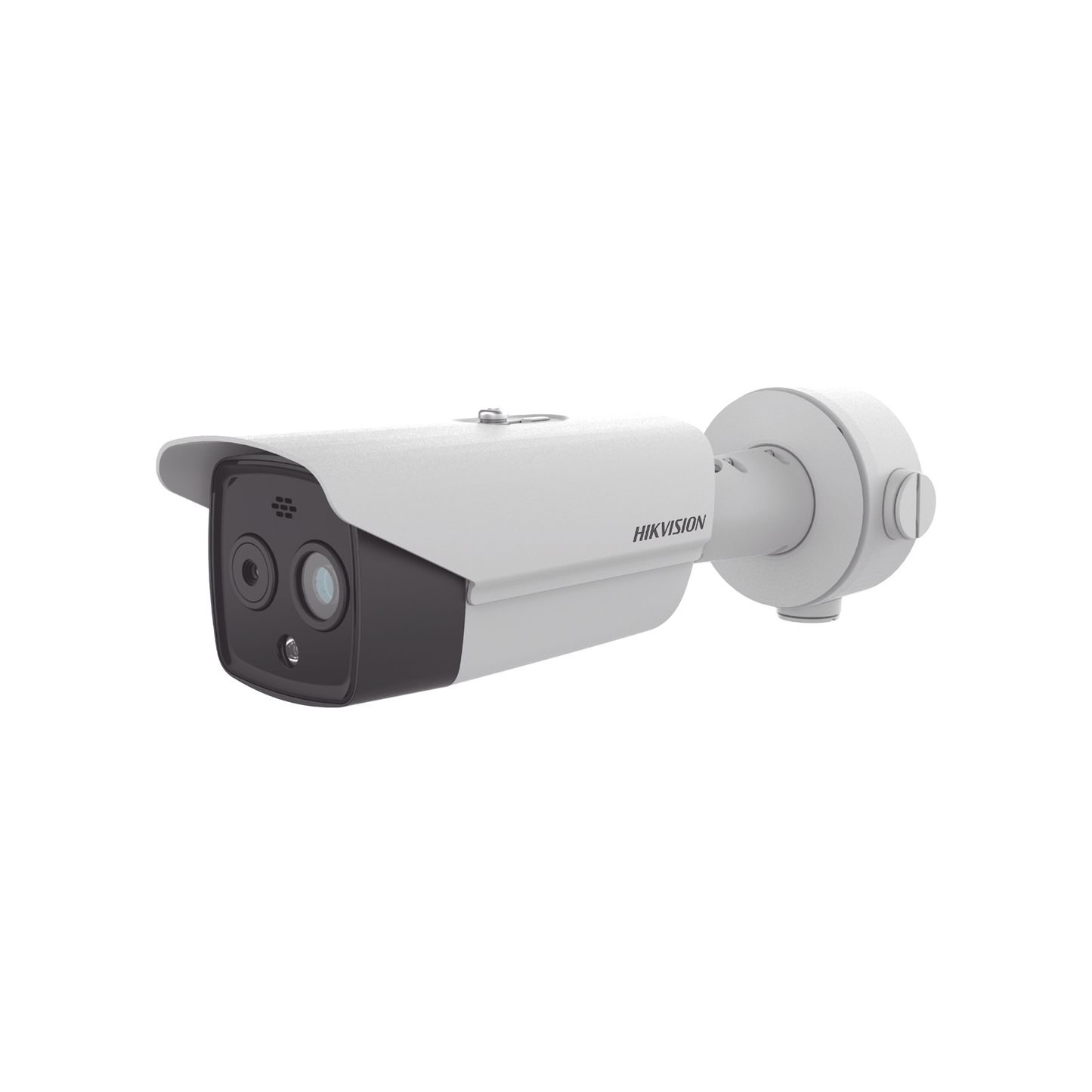 DS-2TD2628-10/QA Bala IP Dual / Térmica 9.7 mm ( 256 × 192 ) / Óptico 8 mm (4 Megapixel) / 30 mts IR / Exterior IP67 / PoE / Termométrica / Detección de Temperatura / Sirena y Luz Intermitente Integrada / MicroSD