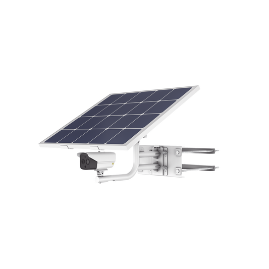 DS-2TXS2628-10P/QA/GLT/CH36S80(LA) Kit Solar IP All in One / Cámara Termica 256 × 192 / Lente 9.7 mm / Panel Solar / Batería de Respaldo de Litio 23.2Ah / Conexión 4G / Accesorios de Instalación