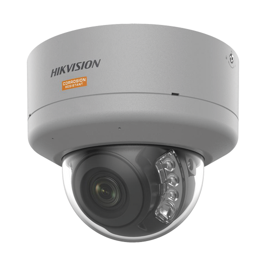Bala IP 4 Megapixel / Lente 2.8 mm / Polimero Anticorrosivo (Ideal para Zonas Costeras o Alta Salinidad) / ColorVu / 40 Metros Luz Blanca / WDR 120 dB / Exterior IP68 / ONVIF / C5-M / NEMA 4X / Micro SD