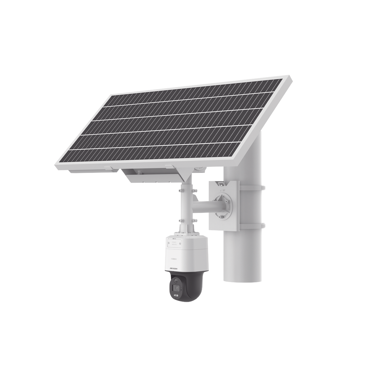 DS-2XS3Q47G1-LDH/4G/C18S40 Kit Solar IP All in One / Cámara PT ColorVu 4 Megapixel / Lente 4 mm / Panel Solar / Batería de Respaldo de Litio 23.2Ah (Hasta 24 Días) / Conexión 4G / Accesorios de Instalación
