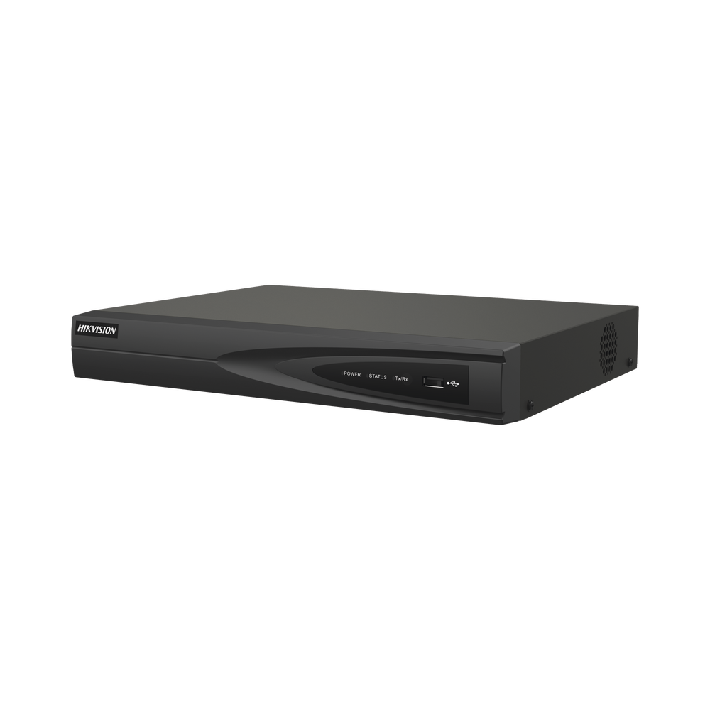 DS-7608NI-Q1/8P(D) NVR 8 Megapixel (4K) (Compatible con Cámaras ACUSENSE) / 8 canales IP / 8 Puertos PoE+ / 1 Bahía de Disco Duro / Salida de Vídeo en 4K / 300 Metros PoE Modo Extendido