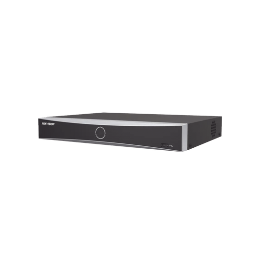 DS-7616NXI-K1(B) NVR 12 Megapixel (4K) / 16 canales IP / AcuSense (Evita Falsas Alarmas) / Reconocimiento Facial / 1 Bahía de Disco Duro  / HDMI en 4K / Sin Puertos PoE+