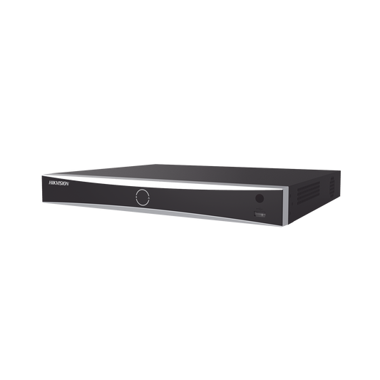 DS-7616NXI-K2 NVR 12 Megapixel (4K) / 16 canales IP / AcuSense (Evita Falsas Alarmas) / Reconocimiento Facial / 2 Bahías de Disco Duro / HDMI en 4K / Sin Puertos PoE+ / Alarmas I/O