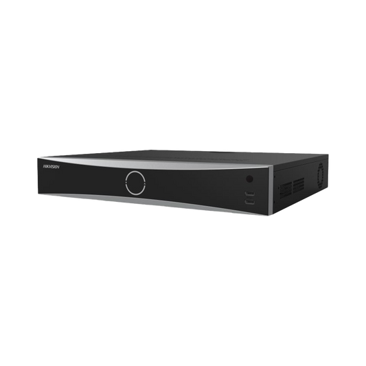 DS-7716NXI-K4/16P(D) NVR 12 Megapixel (4K) / 16 canales IP / 16 Puertos PoE+ / AcuSense (Evita Falsas Alarmas) / Reconocimiento Facial / 4 Bahías de Disco Duro / Switch PoE 300 mts  / HDMI en 4K / Alarmas I/O