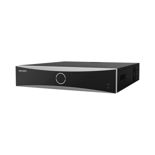 DS-8632NXI-K8 NVR 12 Megapixel (4K) / 32 Canales IP / Reconocimiento Facial / AcuSense (Evita Falsas Alarmas) / 8 Bahías de Disco Duro /  2 HDMI en 4K / Alarmas I/O