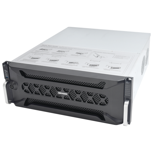 DS-96128NI-I24 NVR 12 Megapixel (4K) / 128 canales IP / 24 Bahías de Disco Duro / 4 Puertos de Red / Soporta RAID con Hot Swap / NVR de Alto Desempeño