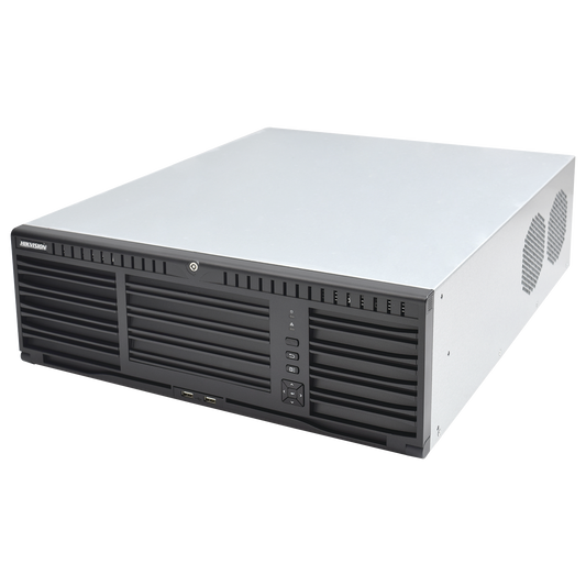 DS-96256NI-I16 NVR 12 Megapixel (4K) / 256 canales IP / 16 Bahías de Disco Duro / 4 Puertos de Red / Soporta RAID con Hot Swap / NVR de Alto Desempeño